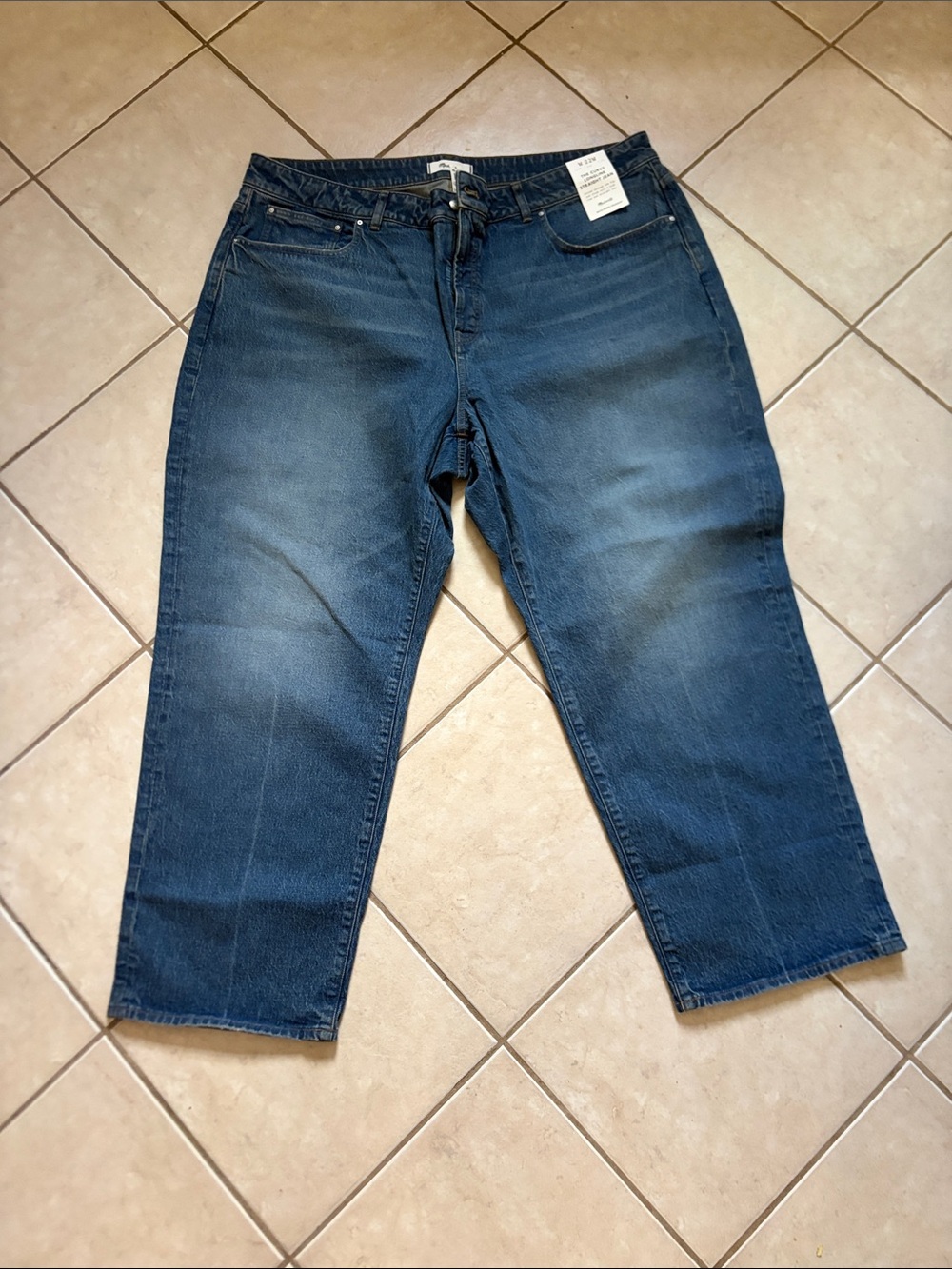 NWT Madewell Curvy Longline Straight Jeans